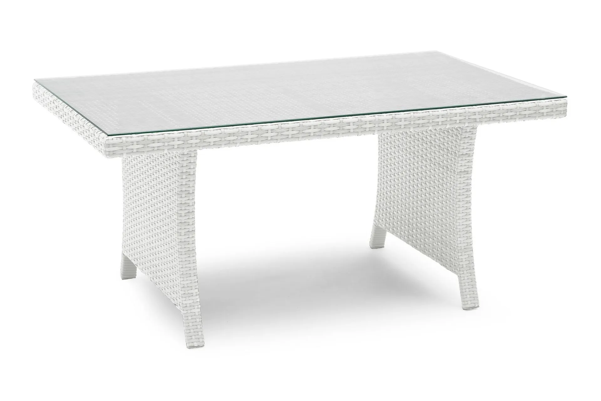 Hillerstorp Loungebord & Sofabord Utendørs|Balkongmøbler-Wisconsin Loungebord Høyt 120 cm Kunstrotting/ Hvit