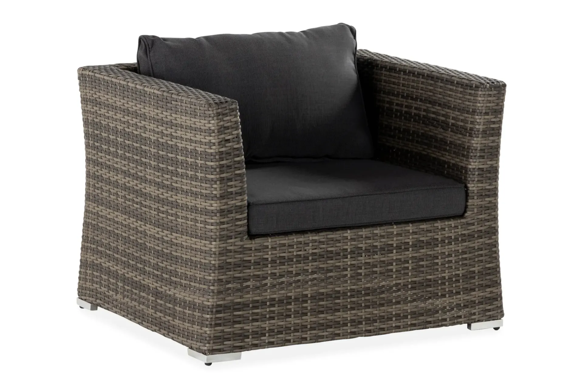 Comfort Garden Utelenestoler|Loungemøbler Salg-Wisconsin Premium Loungelenestol Kunstrotting/Grå Brun