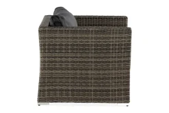 Comfort Garden Utelenestoler|Loungemøbler Salg-Wisconsin Premium Loungelenestol Kunstrotting/Grå Brun