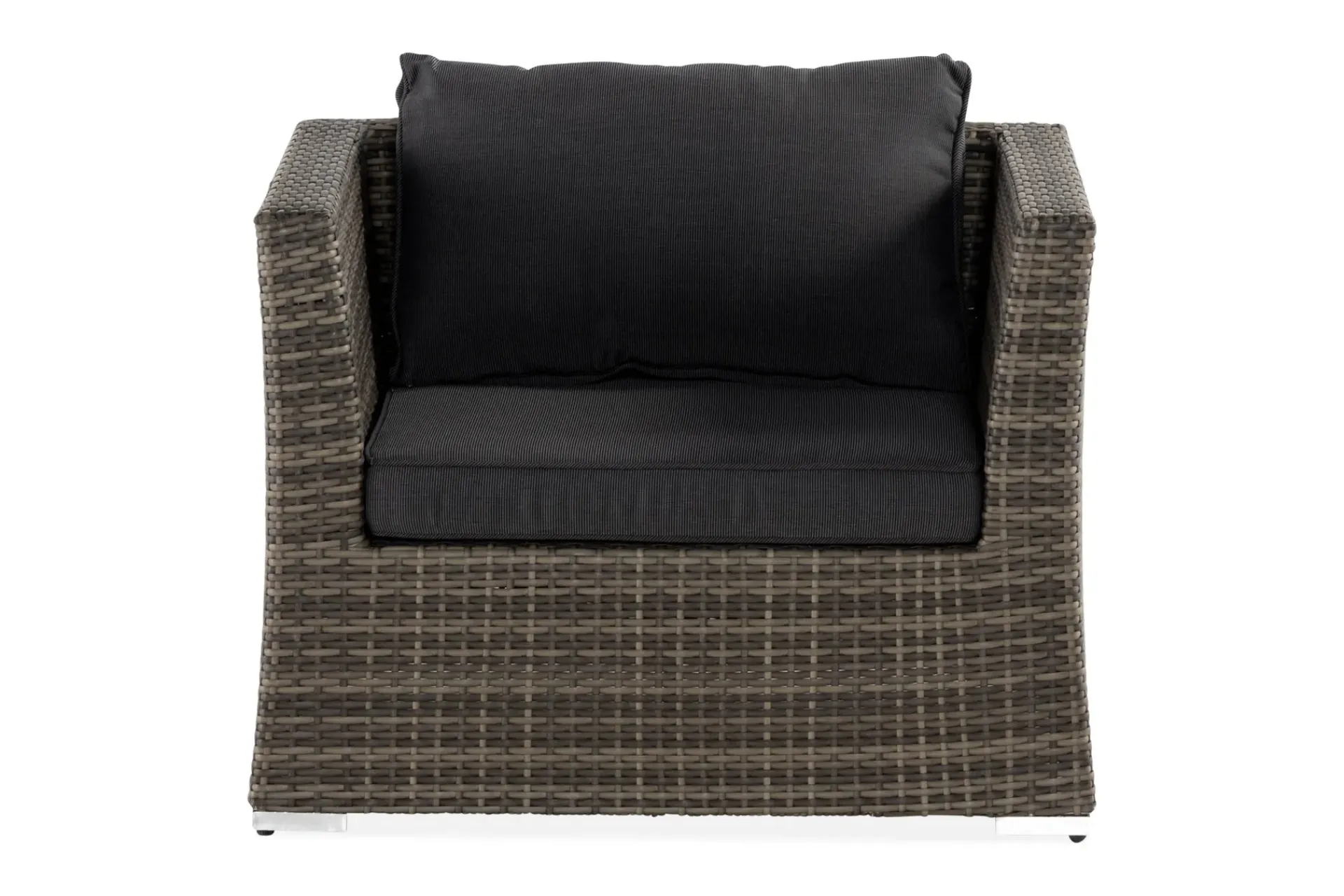 Comfort Garden Utelenestoler|Loungemøbler Salg-Wisconsin Premium Loungelenestol Kunstrotting/Grå Brun