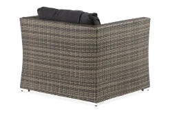 Comfort Garden Utelenestoler|Loungemøbler Salg-Wisconsin Premium Loungelenestol Kunstrotting/Grå Brun