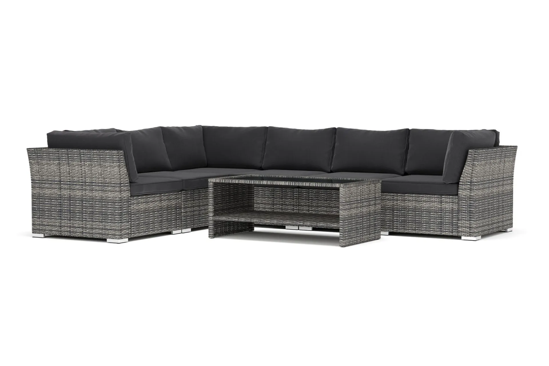 Comfort Garden Pumper Og Irrigasjon|Entré-Wisconsin utendørs L-sofa 6-seter vendbar Grå