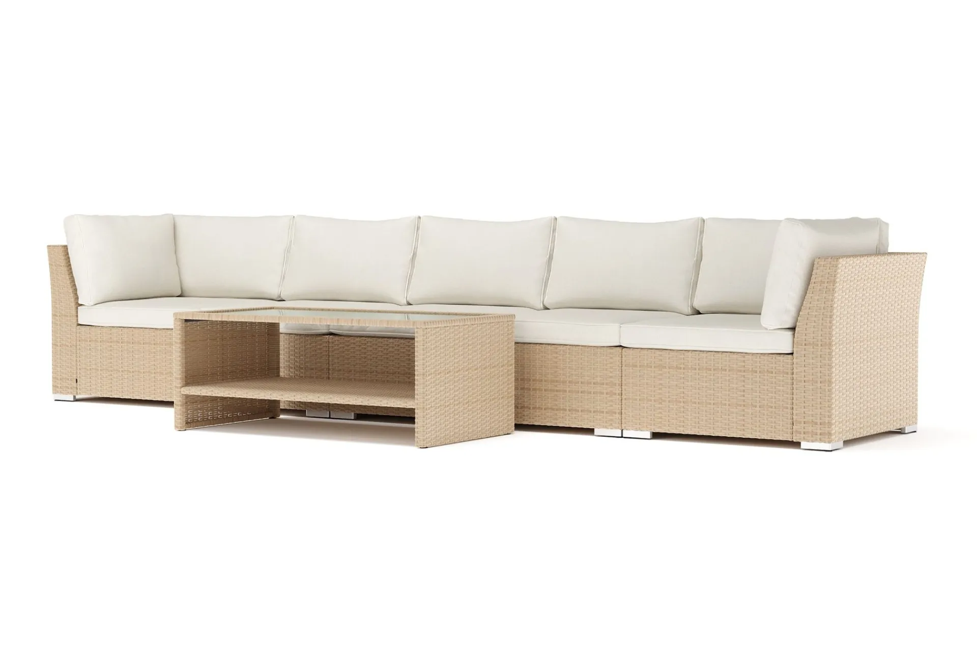 Comfort Garden Wisconsin utendørs rett 5-seters sofa