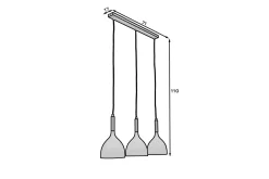 Kjøkkenlampe-Woldes Pendellampe Svart