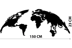 World Map 1 Large Veggdekor