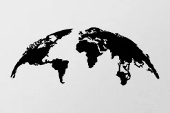 World Map 1 Large Veggdekor