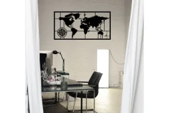World Map Metal Decor 7 Veggdekor