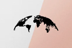 World Map Small 100 cm Veggdekor
