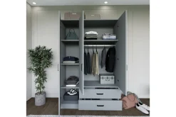 Garderober & Garderobesystem-Yaman Garderobe 120x181 cm Grey