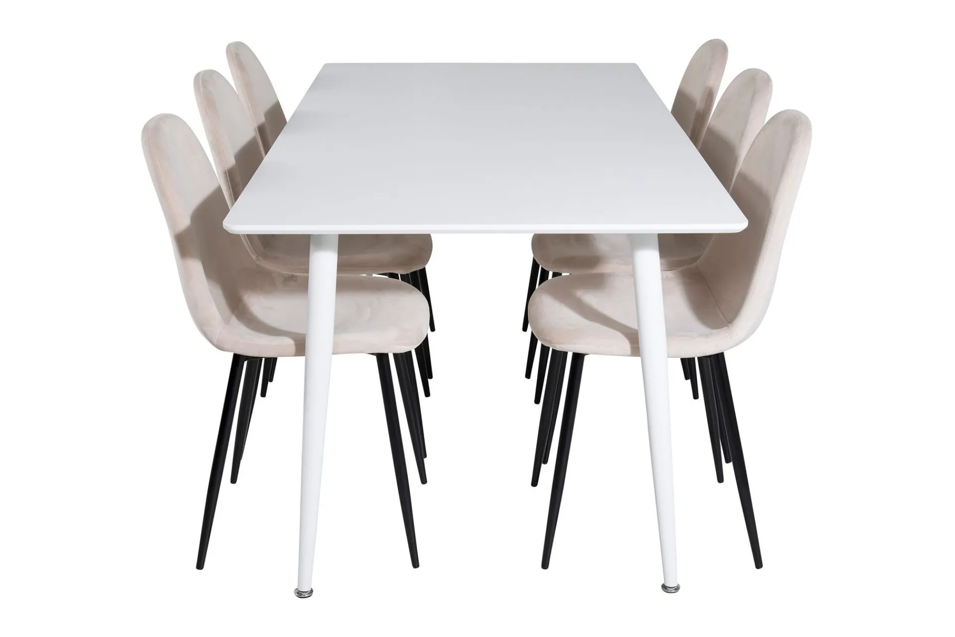 Venture Home Spisegrupper-Ypas Spisegruppe 180 cm inkl. 6 Pontus Stoler Hvit