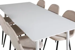 Venture Home Spisegrupper-Ypas Spisegruppe 180 cm inkl. 6 Pontus Stoler Hvit