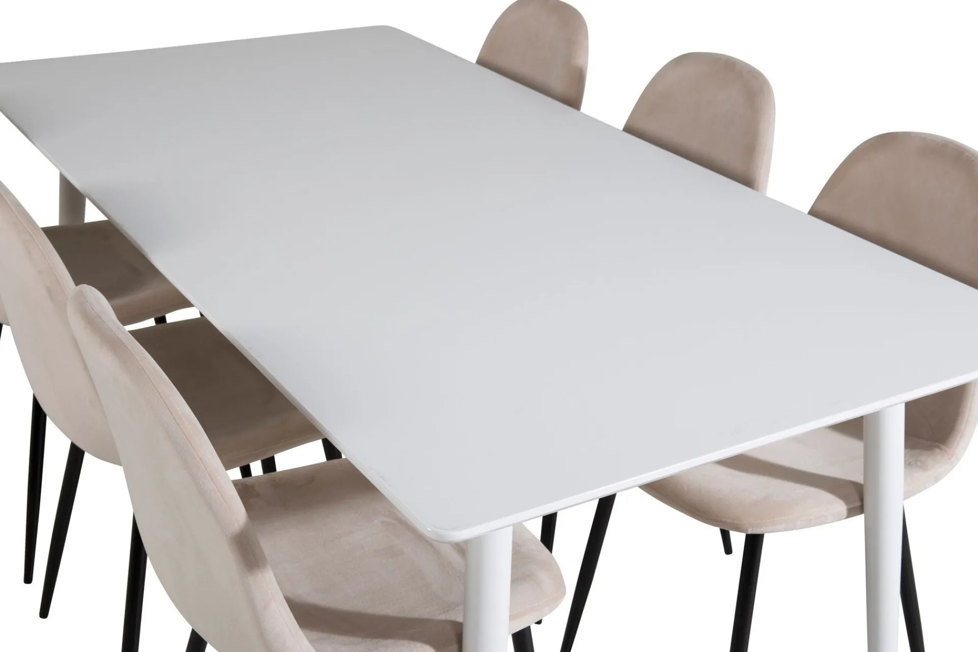 Venture Home Spisegrupper-Ypas Spisegruppe 180 cm inkl. 6 Pontus Stoler Hvit