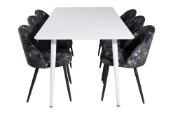 Venture Home Ypas Spisegruppe 180 cm inkl. 6 Sedavi Stoler