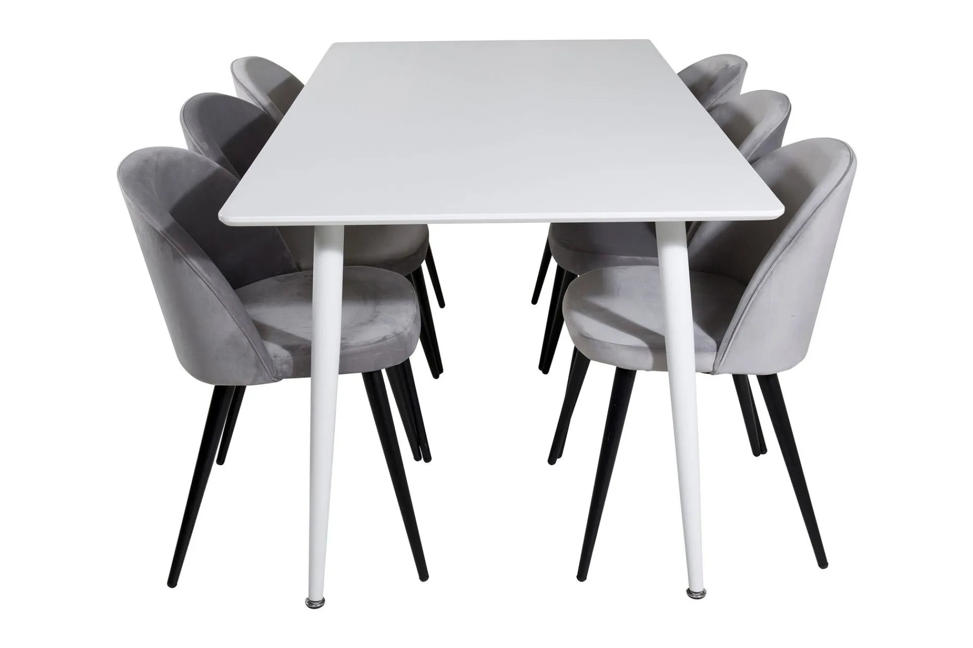 Venture Home Ypas Spisegruppe 180 cm inkl. 6 Valeri Stoler