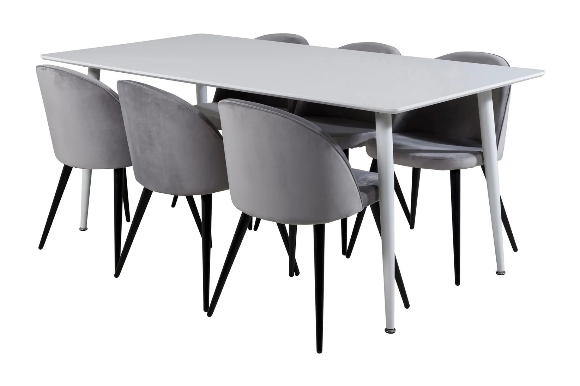 Venture Home Ypas Spisegruppe 180 cm inkl. 6 Valeri Stoler