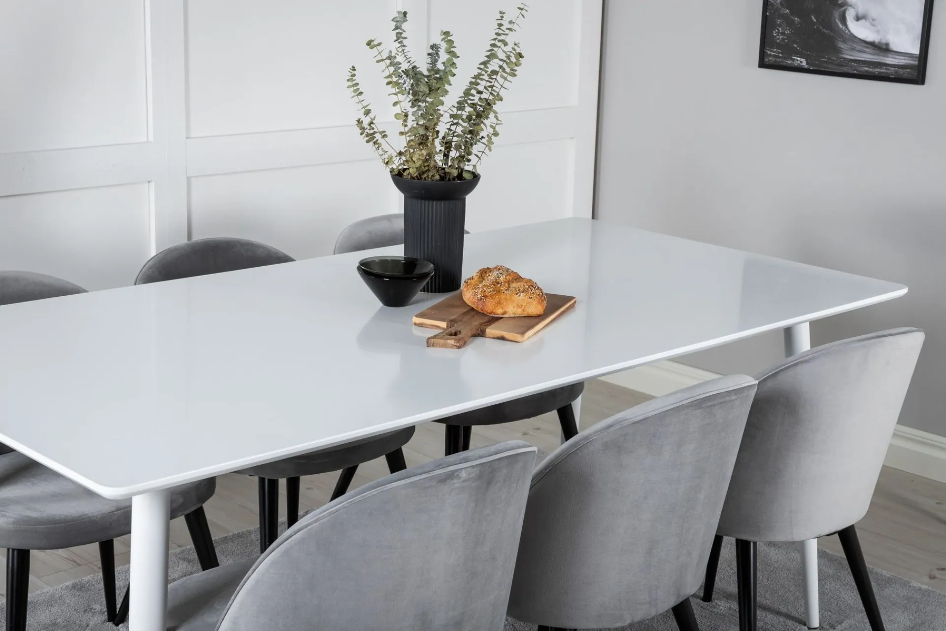 Venture Home Ypas Spisegruppe 180 cm inkl. 6 Valeri Stoler