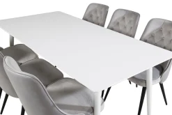 Venture Home Ypas Spisegruppe 180cm inkl. 6 Valera Lyx Stoler