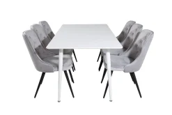 Venture Home Ypas Spisegruppe 180cm inkl. 6 Valera Lyx Stoler