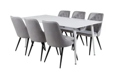 Venture Home Ypas Spisegruppe 180cm inkl. 6 Valera Lyx Stoler