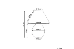 Zakel Bordlampe 42 cm E27