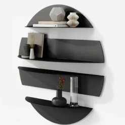 Vegghylle-Zalvenn vegghylle 76 cm rund Svart