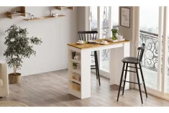Barmøbler-Zambasa Barbord 120 cm Natur,Hvit