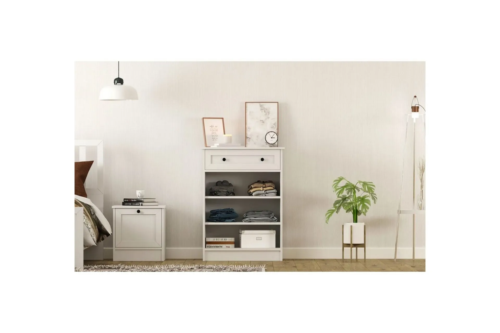 Kommode|Entrekommode-Zavira Kommode 70 cm Matt hvit