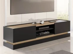 Tv-Benk & Mediabenk-Zelric TV-benk 200 cm Svart