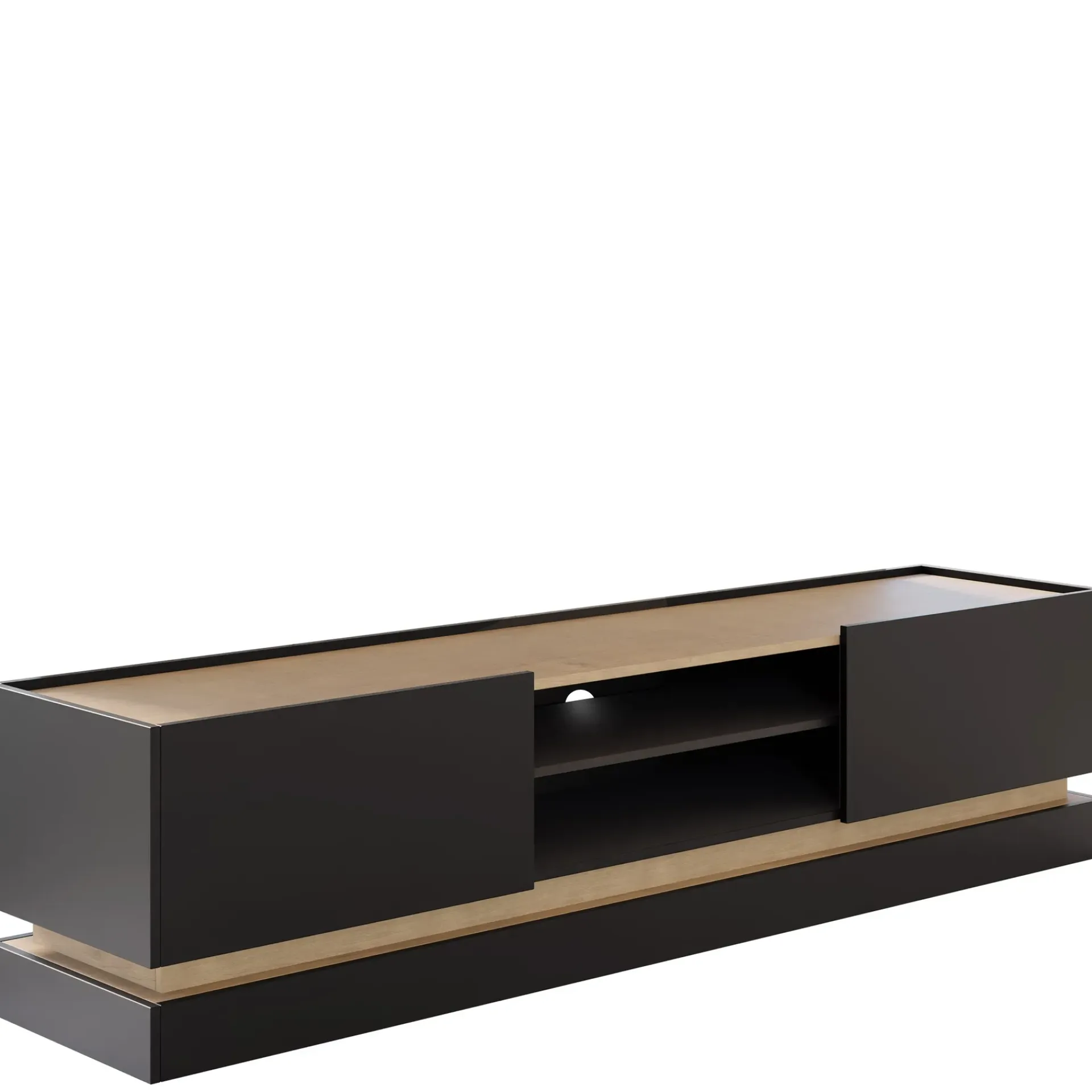 Tv-Benk & Mediabenk-Zelric TV-benk 200 cm Svart