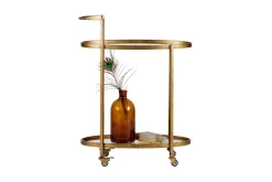 Barmøbler-Zemuly Rullevogn 67 cm Antikk messing