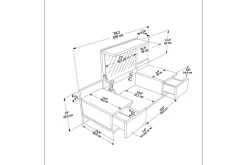 Sminkebord & Toalettbord-Zenn Sminkebord 100 cm Hvit