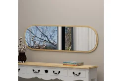 Helkroppsspeil-Zeos Speil 40 cm Rektangulær Tre/Natur