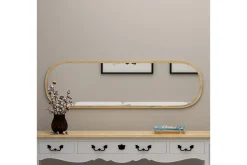 Helkroppsspeil-Zeos Speil 40 cm Rektangulær Tre/Natur
