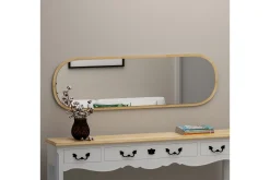 Helkroppsspeil-Zeos Speil 40 cm Rektangulær Tre/Natur