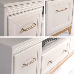 Vitrineskap|Skap-Zeylor Vitrineskap 193 cm med Belysning beige