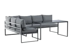 Venture Home Veranda & Terrasse|Loungesett-Zingaro Sofagruppe Utendørs 4-seter Svart,Grey
