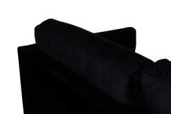 Venture Home Velour Sofa & Fløyel Sofa-Zoom 3-seter Sofa Fløyel Svart