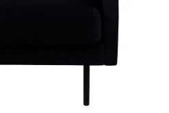 Venture Home Velour Sofa & Fløyel Sofa-Zoom 3-seter Sofa Fløyel Svart