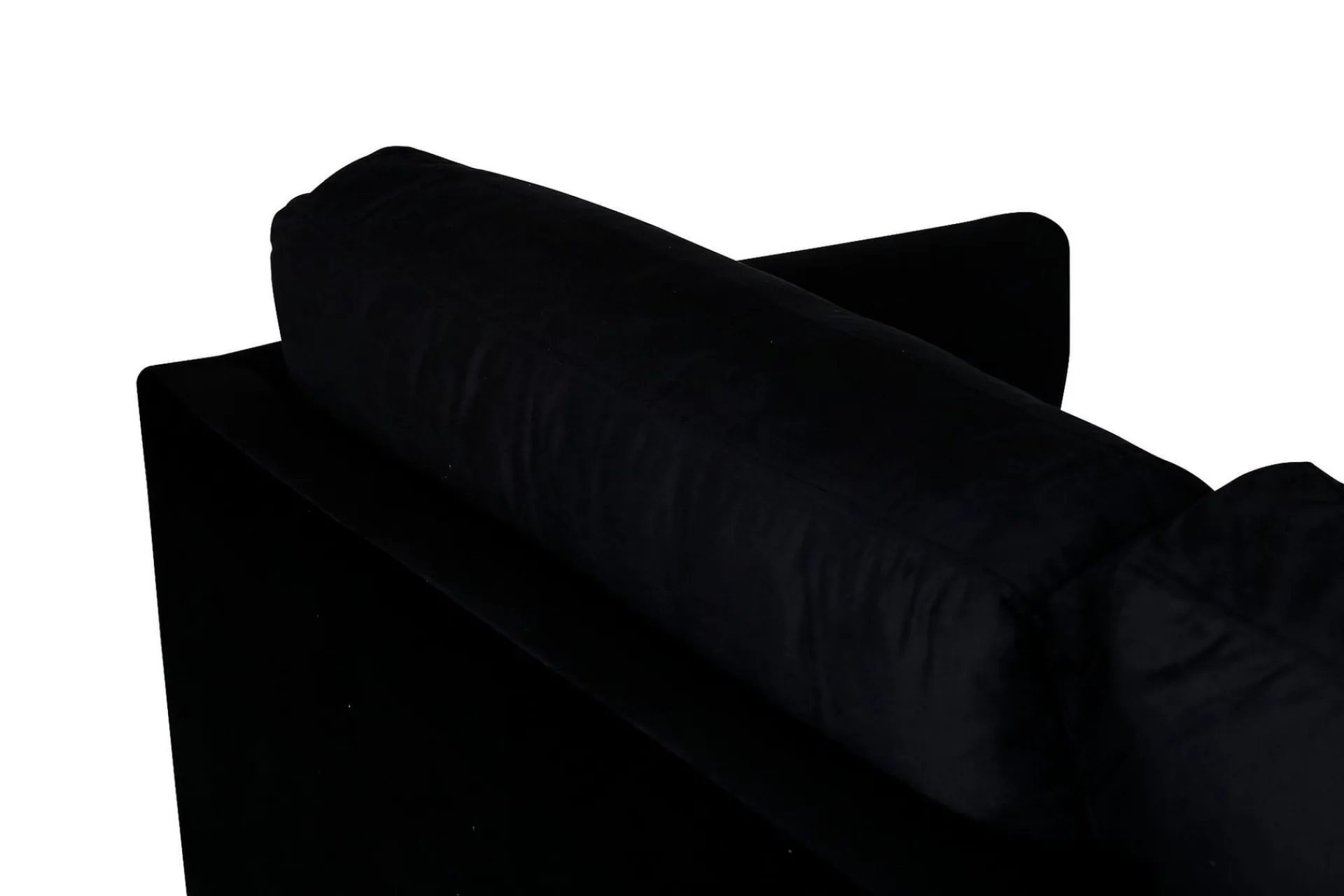 Venture Home Velour Sofa & Fløyel Sofa-Zoom 3-seters Sofa Svart