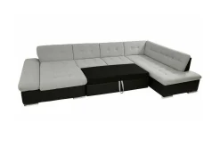 Sovesofaer-Zumar 4-sits Hörnbäddsoffa Ljusgrå